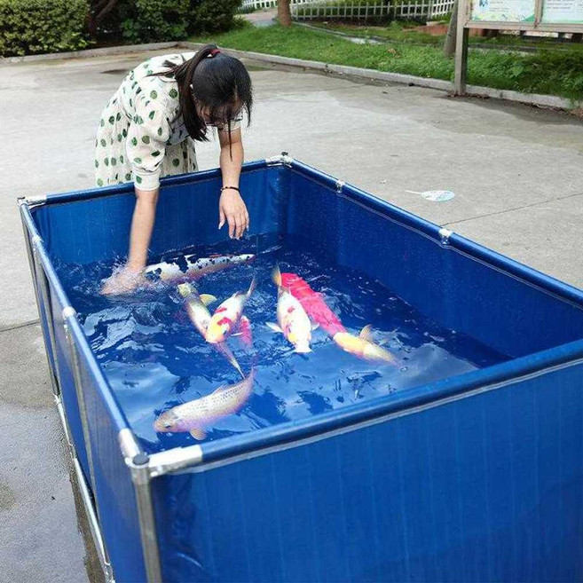 간이수조 횟집 방수포 수족관 접이식 양식장 제품 사각수조 대형, 1개, 상세페이지 참고