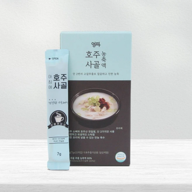 엉파 첨가물 없는 사골 농축액, 105g, 1박스, 호주사골 농축액(7ml 15개입) - 쿠팡