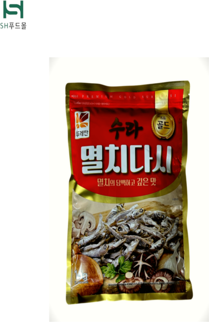 ( SH푸드몰 ) 수라 멸치 다시 소비기한 임박제품 7일남음, 1kg, 5개