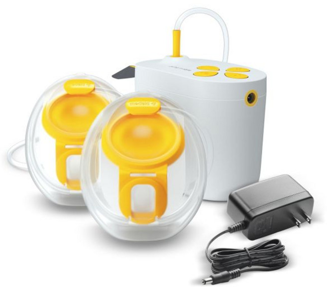 메델라 펌프 인 스타일 플러그인 유축기 착용 가능한 브라 내장형 컬렉션 컵 세척 용이 병원 성능 미주 내수용, Pump In Style w/Collection Cup