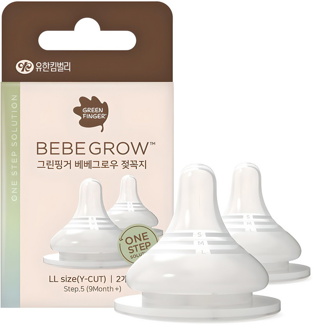 베베그로우 젖꼭지 2p, LL(9개월~), 1개