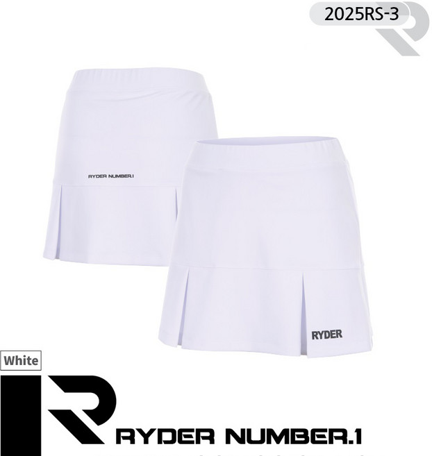 라이더 치마바지 배드민턴 스커트 화이트 2025RS-3