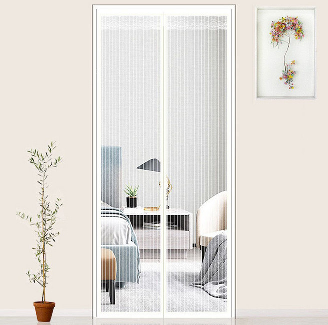 현관문 방충망 현관모기장 자석모기장 방문형모기장, 화이트, 1개