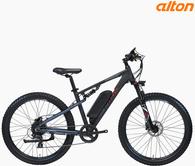 2022년 알톤 전기자전거 니모27.5FS 대용량 배터리 유압식, 파스전용, 무광그레이, 반조립 배송