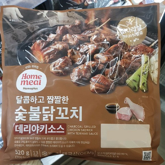 홈밀 숯불닭꼬치 데리야키소스, 1개, 520g