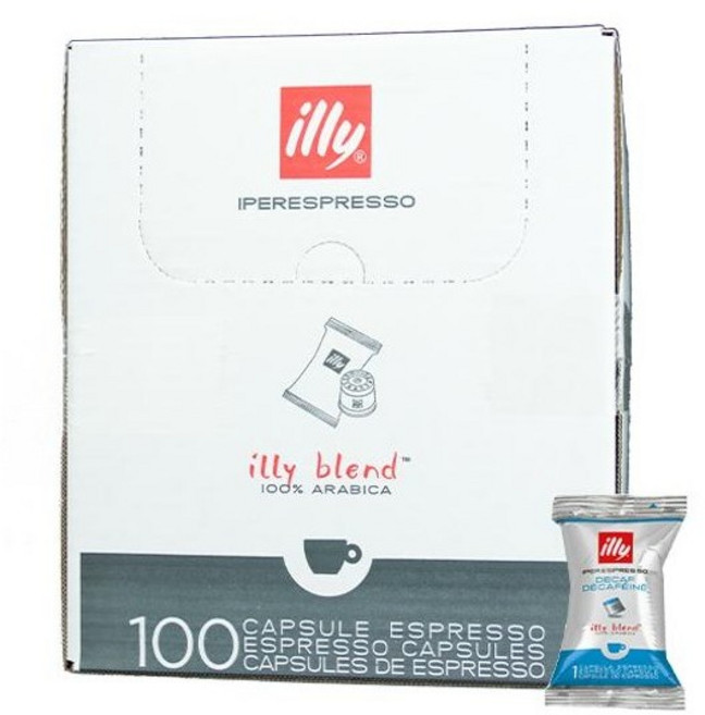 일리 아이퍼에스프레소 디카페인 에스프레소 캡슐 커피 플로우팩, 6.7g, 100개입, 1개