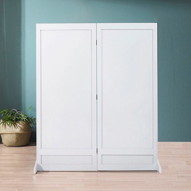 1500/1700 접이식 2단 파티션 가림막 식당 칸막이, 올화이트