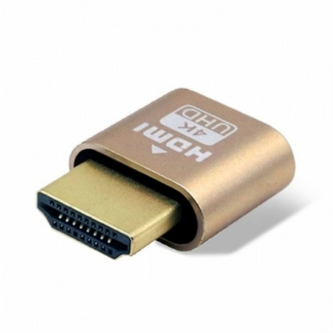 CableMate 4K HDMI2.0 더미 플러그 CM-HD4K 가상 디스플레이 에뮬레이터 암호화폐 채굴기 원격 데스트탑 지원, 1개, 1mm