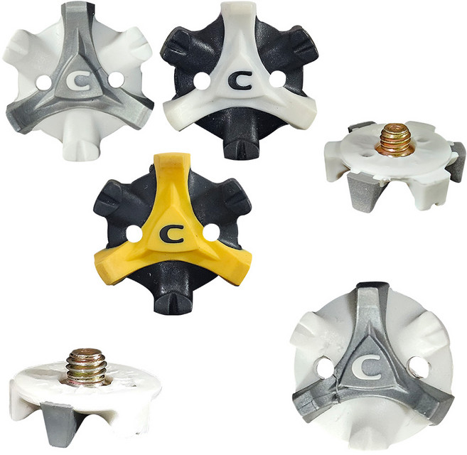 골프 스파이크 골프화 징 스파이크징 나사식 스파이크 (Small Metal Thread) 스몰메탈 10개, 1세트, 남성용 화이트그레이(10개 1세트)