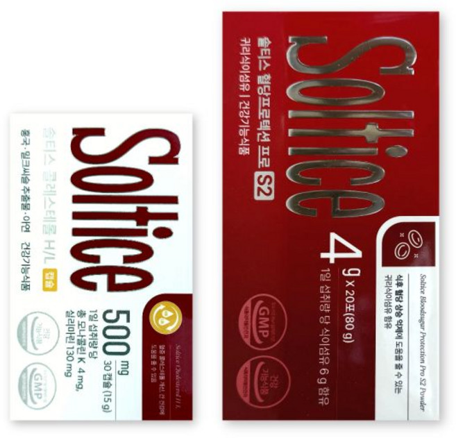 솔티스 혈관 클리어 1세트 혈당 S2 콜레스테롤 식후 혈당 개선 영양제 셋트 쏠티스 soltice, 15g