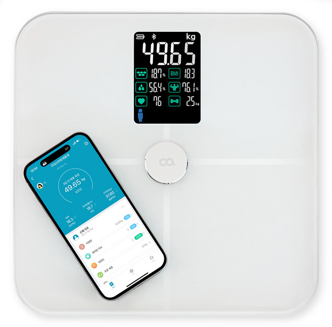 오아 ITO 스마트 디지털 체중계 가정용 몸무게 측정기, 1개