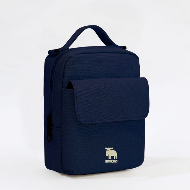 moz 瑞典駝鹿內層防水厚片吐司包旅行小包 (深藍莓)