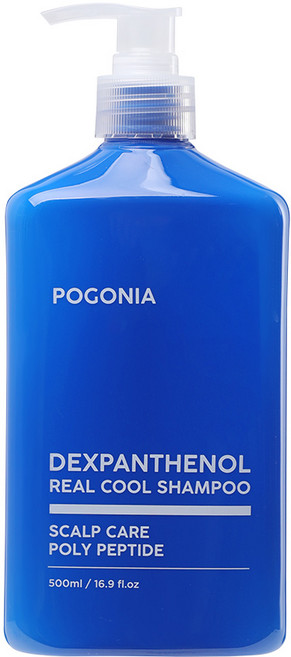 포고니아 덱스판테놀 리얼 쿨 샴푸 NO 향! 쿨 민트오일 15000PPM / 덱스판테놀 10000PPM 함유 정말 시원한 샴푸/ 두피 각질/ 모발 건강/천연오일, 1개, 500ml