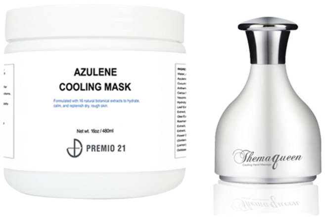 프레미오21 피부과 에스테틱 전문화장품 하이드라 아줄렌 겔 마스크 480ml+아이스쿨러 1개, 1개입