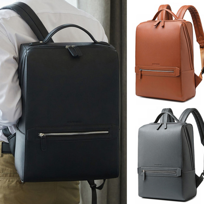 DAMZZI 남자 직장인 가죽 백팩 출장가방 비니지스백 회사원 서류가방 DZDF-35720FMB1