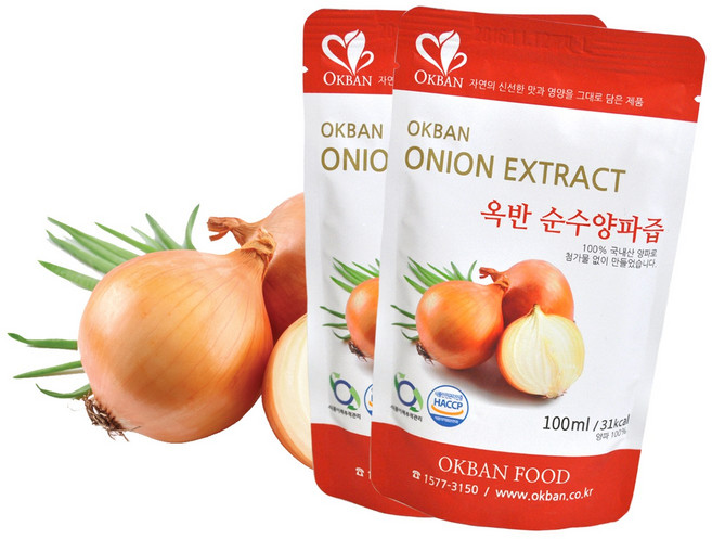 옥반식품 순수양파즙 고칼로리 음식에 좋은 양파즙, 100ml, 120개
