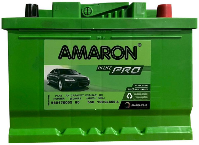 AMARON 愛馬龍【DIN60】55566 56220 55AH 歐規 車用電瓶 免加水 汽車電池 銀合金 汽車電池, 1個, 愛馬龍-DIN60(原型號DIN55)