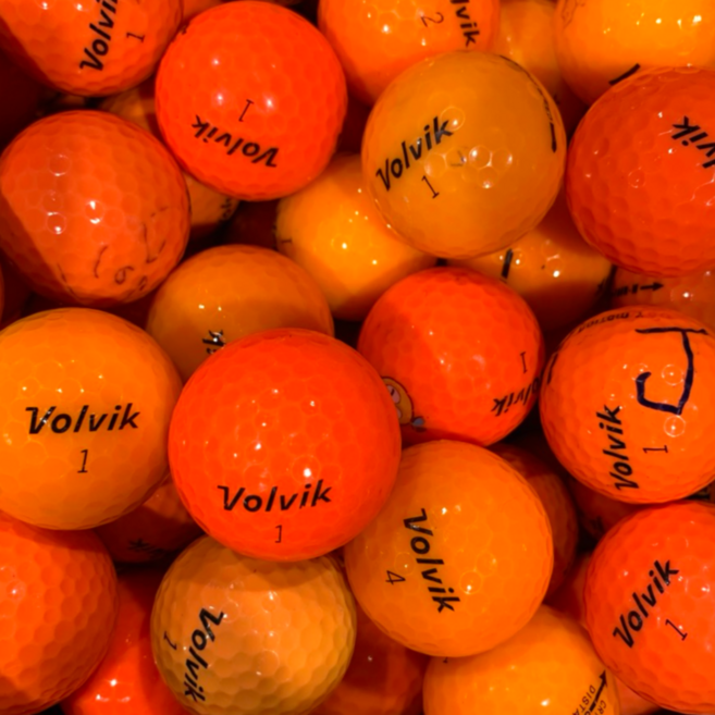 볼빅 단일 컬러 비비드 혼합 로스트볼 A-급 30개, 오렌지