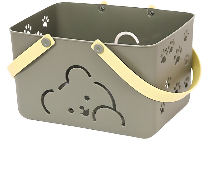 뷰레이터닷컴 헬로우 워터파크 수영장 샤워 바구니, 카키