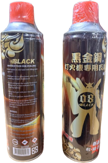 黑金鋼 打火機專用瓦斯罐 KK-01 300g 明火·防風·直沖·三用型 補充瓦斯, 1個, 賣家宅配【一單最多2箱】