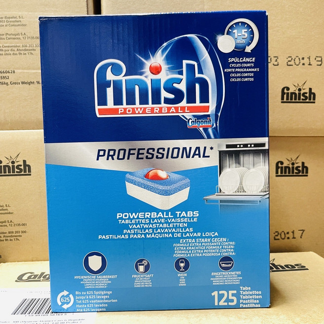 Finish 洗碗機專用三合一洗碗錠 125顆, 2kg, 1個
