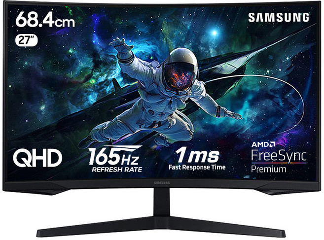 삼성전자 게이밍모니터 오디세이 G5 S27CG550 QHD 165Hz, 68.4cm