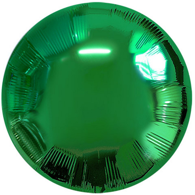 피플스파티 18인치 45cm 라운드 원형 은박풍선, 3개, 그린