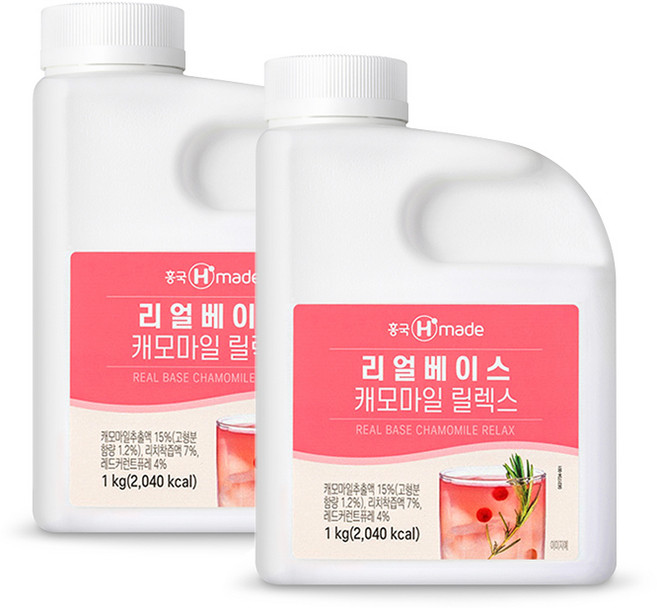 흥국 리얼베이스 캐모마일릴렉스 1kg (아이스박스 배송), 아이스박스 배송, 2개, 1L