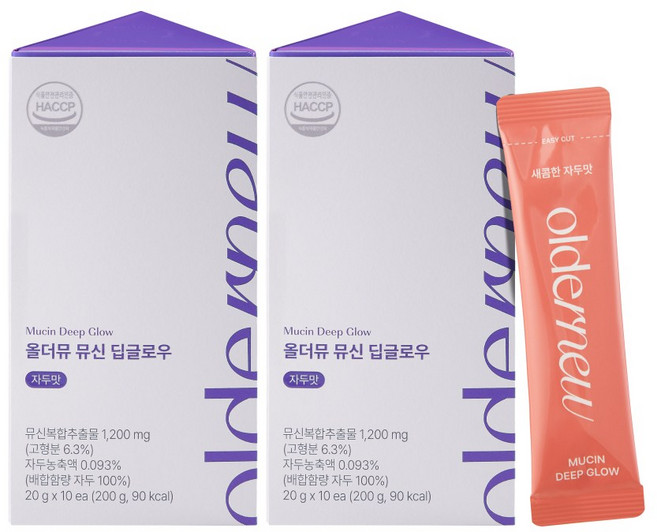 [본사공식몰] 올더뮤 뮤신 딥글로우 자두맛, 2박스, 10회분