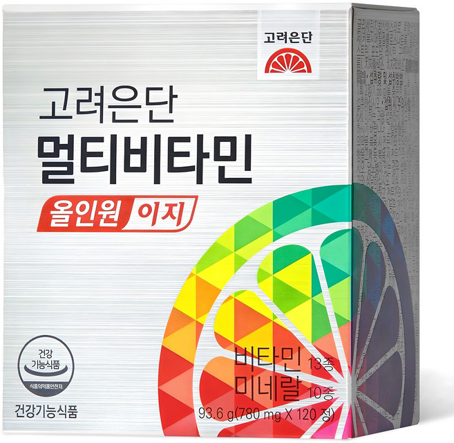 고려은단 미네랄 멀티비타민 올인원 이지 72g, 120정, 1개