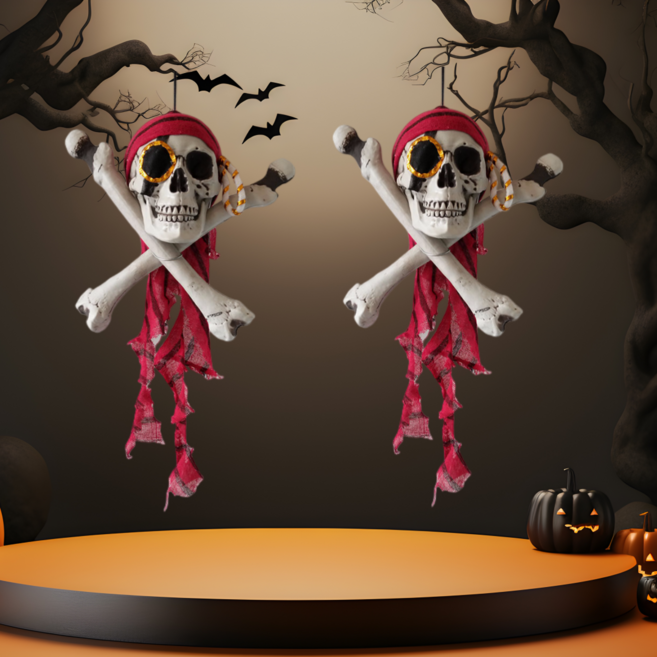 PARTY04 할로원 170M대형 해골장식 귀신테코, A05해골머리2P