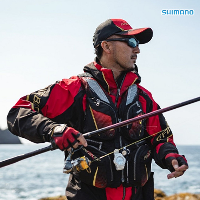 [인수상회] 시마노 VF-110X 갯바위 구명조끼 낚시 조끼 리미티드 프로 윤성 보증특약점, L, 리미티드 블랙(윤성정품택)