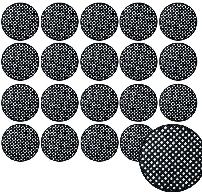 원형화분깔망 흙거름망, 20개, 블랙