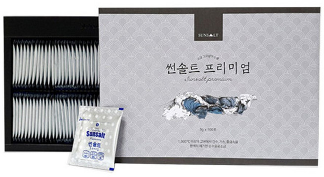 썬솔트 프리미엄 용융소금 100포+ 새부리형마스크 25매, 100개
