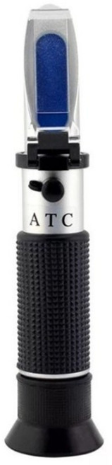 굴절식 부동액 비중계 측정기 - 냉각수 배터리 윈드워셔액 전용 - ATC 자동 온도 보정, 1개