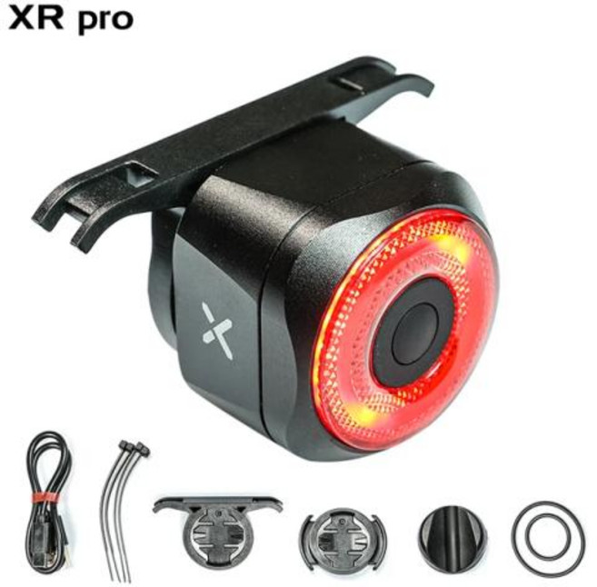 LED 충전식 스마트 자전거 라이트 전조등 후미등 후레쉬 야간등 안전등 XOSS XR 프로 팀 싱크 테일 자동 브레이크 감지 방수 사이클링 미등 XRpro, 1) XR pro, 1개
