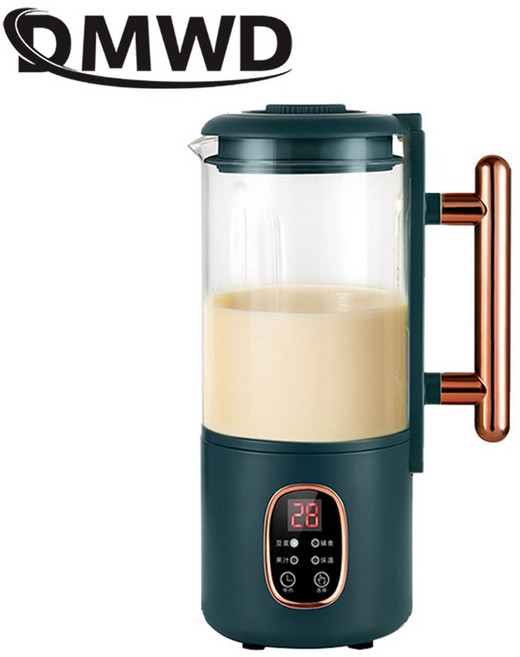 전기 주스 믹서 쌀 페이스트 추출기 블렌 푸드 프로세서 자동 가열, 01 dark green