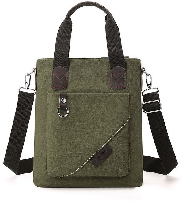 데일리 가벼운 노트북 컴퓨터가방 캐주얼 캔버스 pc 가방 크로스백 남녀공용 서류가방 CJJ