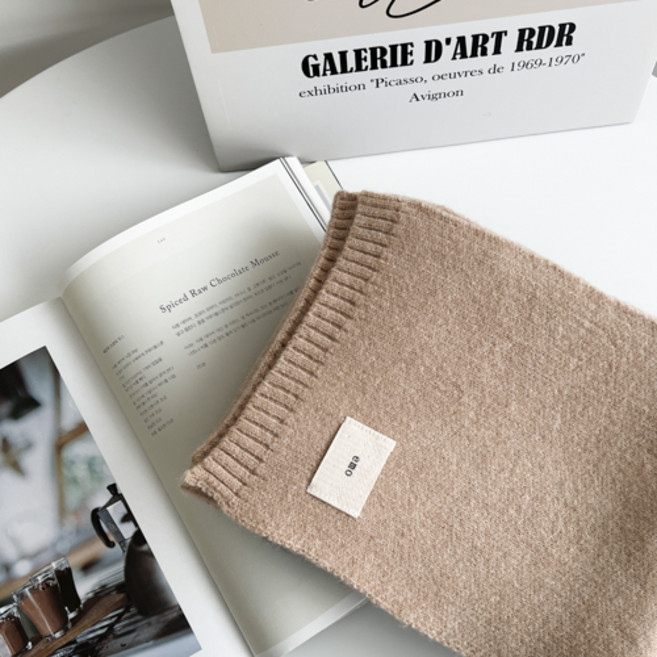 따뜻한 무지머플러 니트머플러 목도리 남여공용 겨울 롱 커플 남성 여성 울 베이직 단색