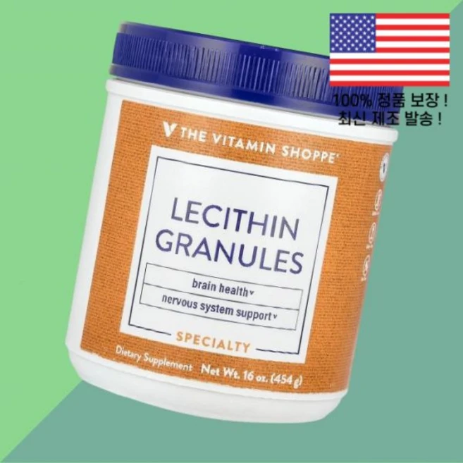더비타민쇼피 레시틴 과립 16온스 454g 더 The Vitamin Shoppe Lecithin Granules 16oz, 1 - 쿠팡