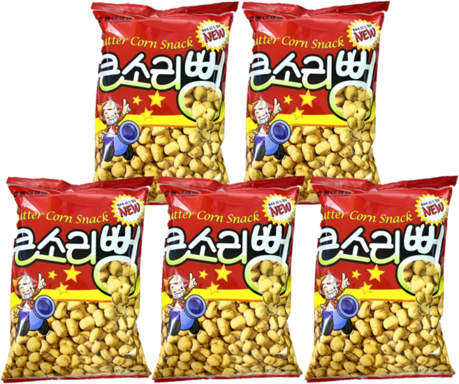 큰소리뻥 300g 옥수수 버터 강냉이 과자, 5개