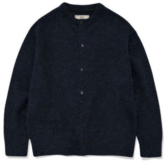 카네이테이 BASE CROP CARDIGAN (NAVY), NAVY, XL