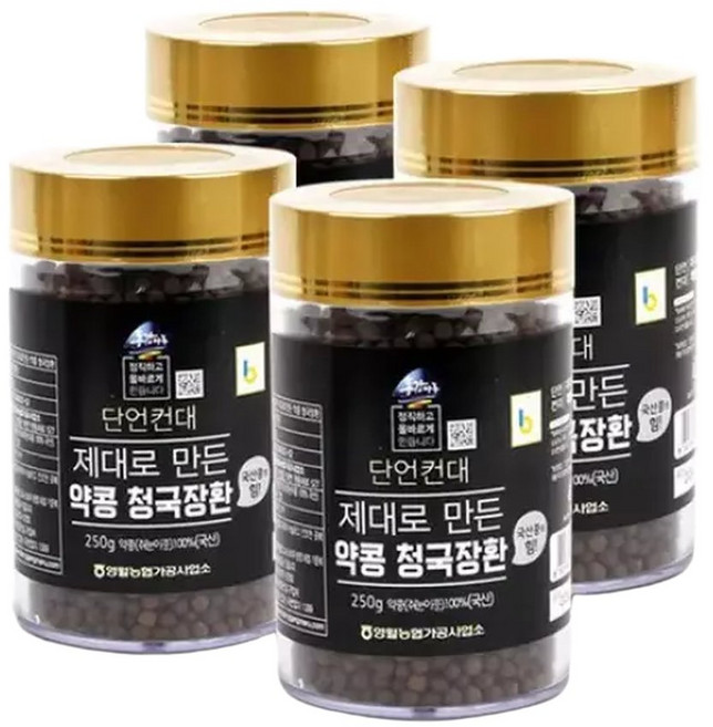 영월농협 쥐눈이콩 청국장환250gx4병, 1, 4개, 250g