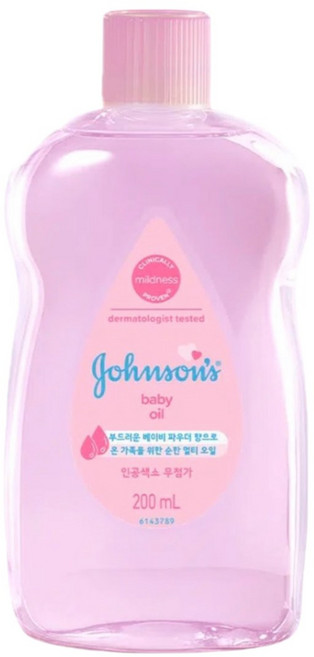존슨즈 베이비 오일, 200ml, 3개