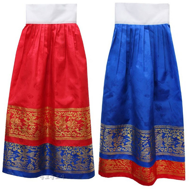 맞춤) 스란치마 - 종로불교사 행사용품 치마 스란치마, 1개, 홍청