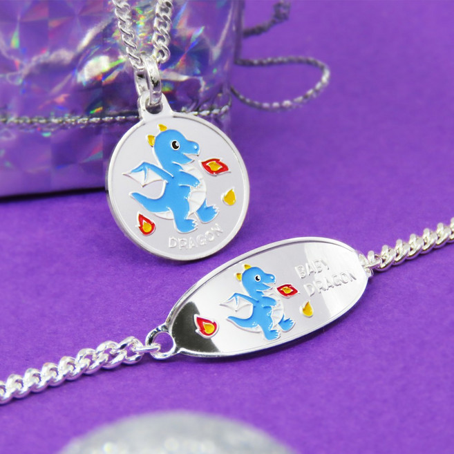 용띠미아방지 쥬얼리 미아방지목걸이 미아방지팔찌 실버제품 조카선물 백일선물 돌선물 등원선물 은제품