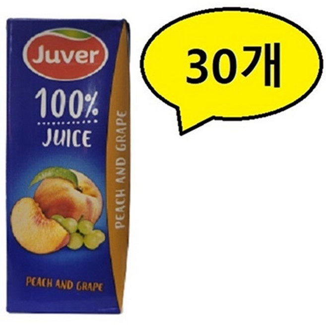 후버 복숭아포도 주스, 30개, 200ml