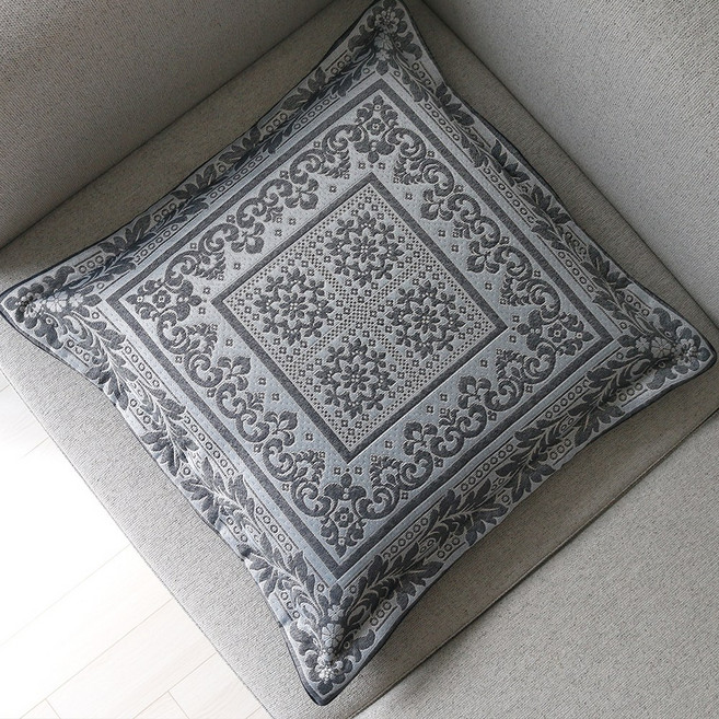 [데코벨] 자카드 로얄 방석 커버 50x50 (응접실/소파방석)