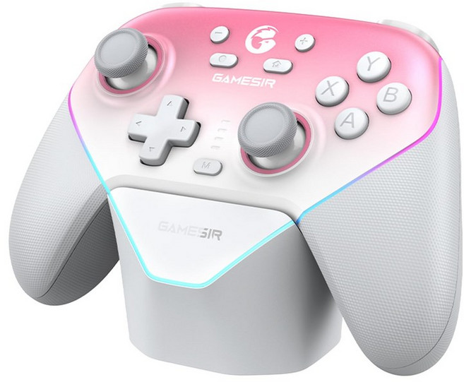 Gamesir Super Nova - 2.4G - & 1000Hz RGB 멀티 플랫폼 게임 컨트롤러 PCSwitchiOSAndroid용, Whipped Pink, 1개