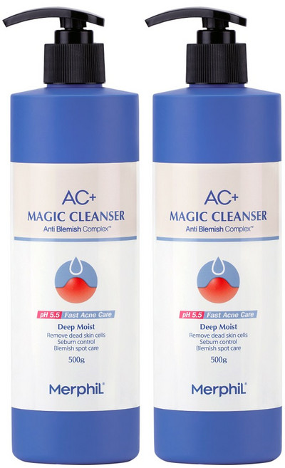 메르필 등드름/가려움증 개선/약산성/AC+매직바디워시 딥모이스트 플로랄스윗향, 500g, 2개